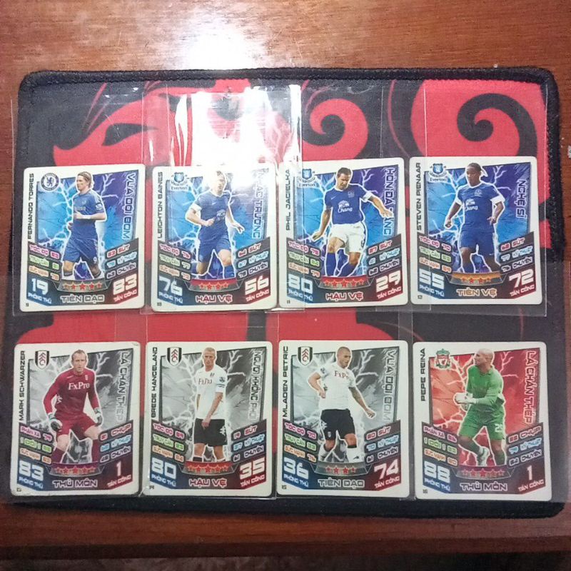 Thẻ Cầu Thủ Bóng Đá Poca Match Attax Mùa Giải 2012-2013 Cũ