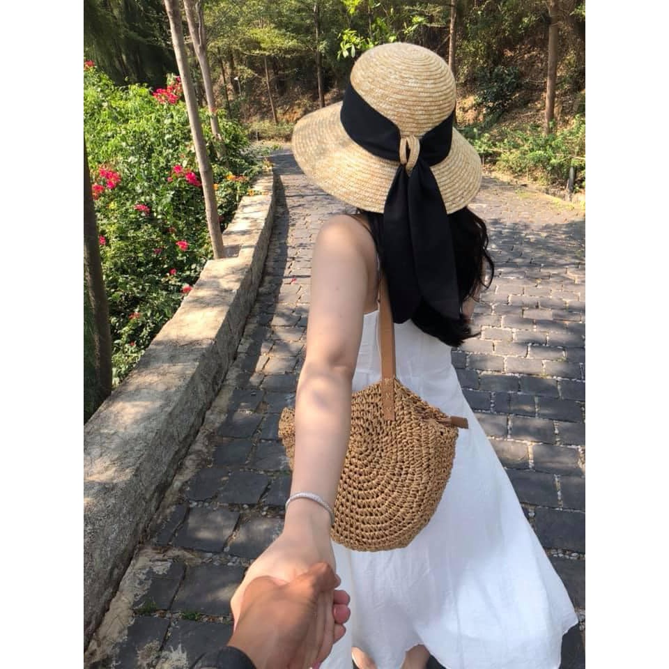 Nón cói lồng đèn cao cấp có khoen xoắn sống ảo bá cháy