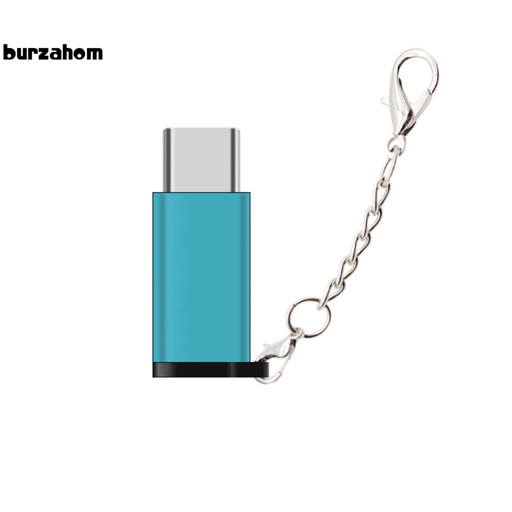 Đầu chuyển đổi Micro USB sang Type-c bằng hợp kim nhôm kèm móc khóa chuyên nghiệp