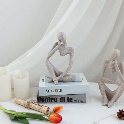 Mô Hình Người Suy Nghĩ Mini Bằng Nhựa Resin Dùng Trang Trí