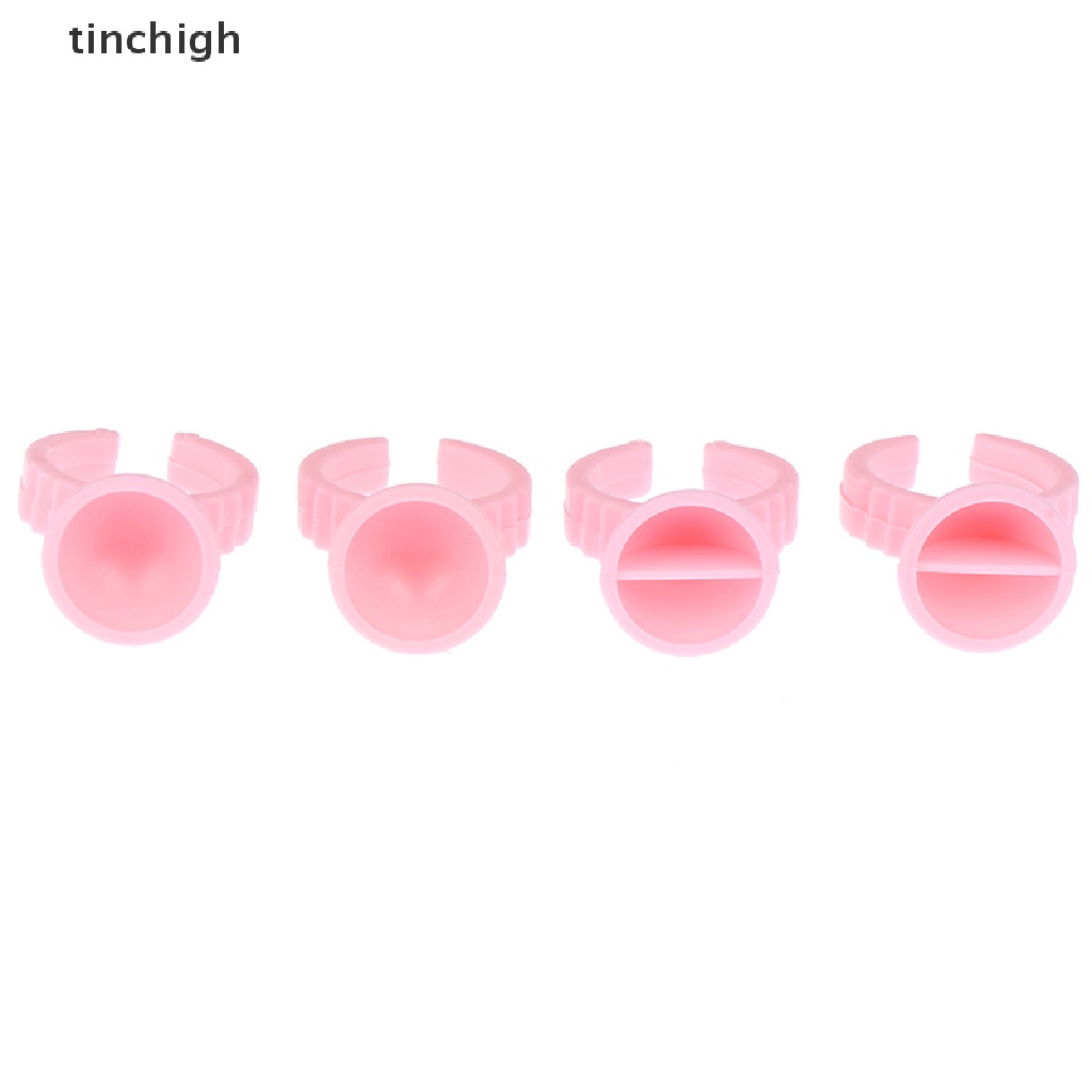 Set 100 Giá Đỡ Nhẫn / Keo Dán Mi Giả Dùng Một Lần Tiện Lợi