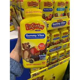 Kẹo gấu dẻo bổ sung vitamin gummy vites lil critters 300 viên mỹ