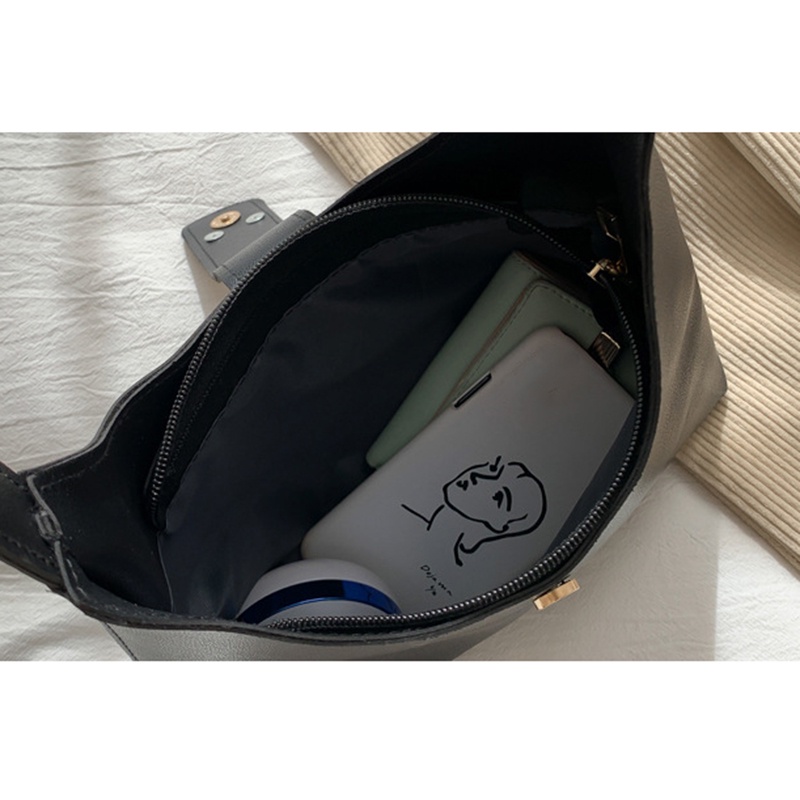 Túi xách IELGY cỡ lớn màu sắc đơn giản phong cách Hàn Quốc dành cho nữ