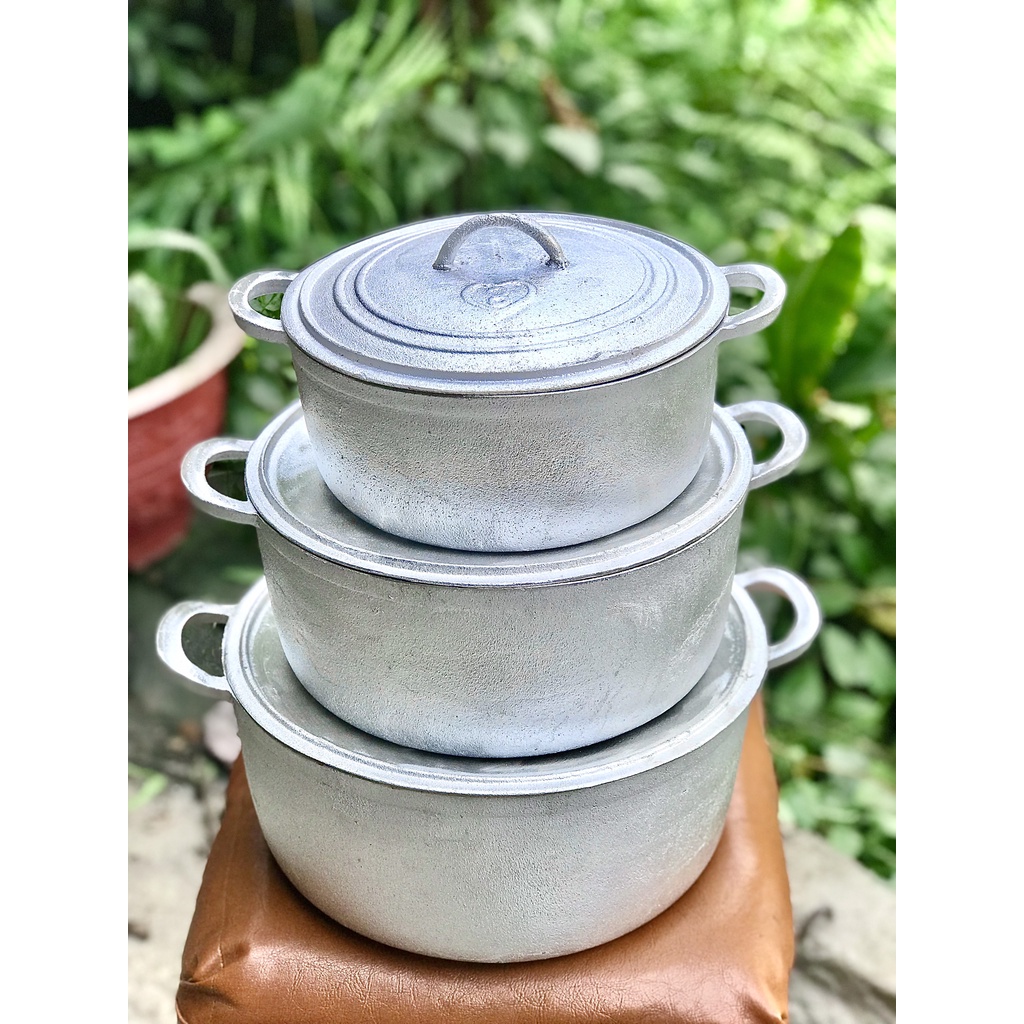 - Nồi Gang - Gang Dẻo 100% - Dữ Nhiệt Lâu - Độ Bền Cao