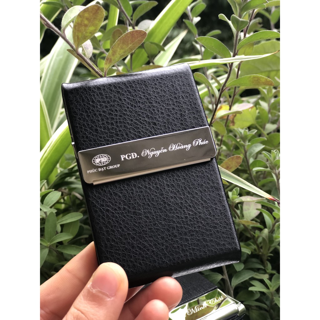 Hộp Đựng Card Visit Bằng Da Pu Cao Cấp HC13