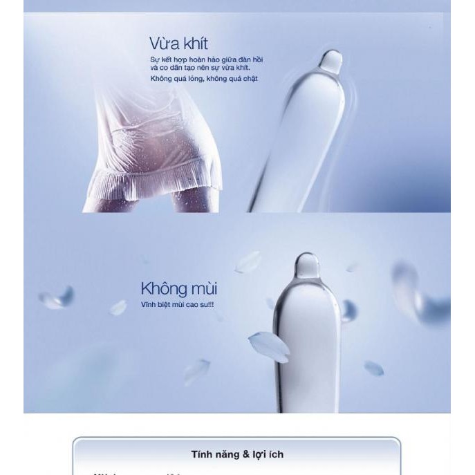 Bao Cao Su Durex Invisible Extra Thin Extra Sensitive Hộp 3 Chiếc - BigBull Shop