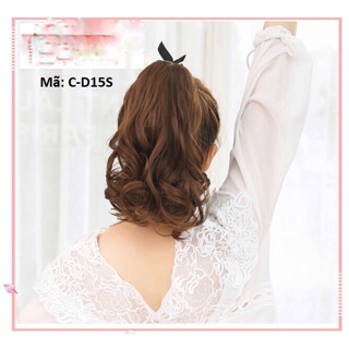 Tóc cột đuôi xoăn 38cm