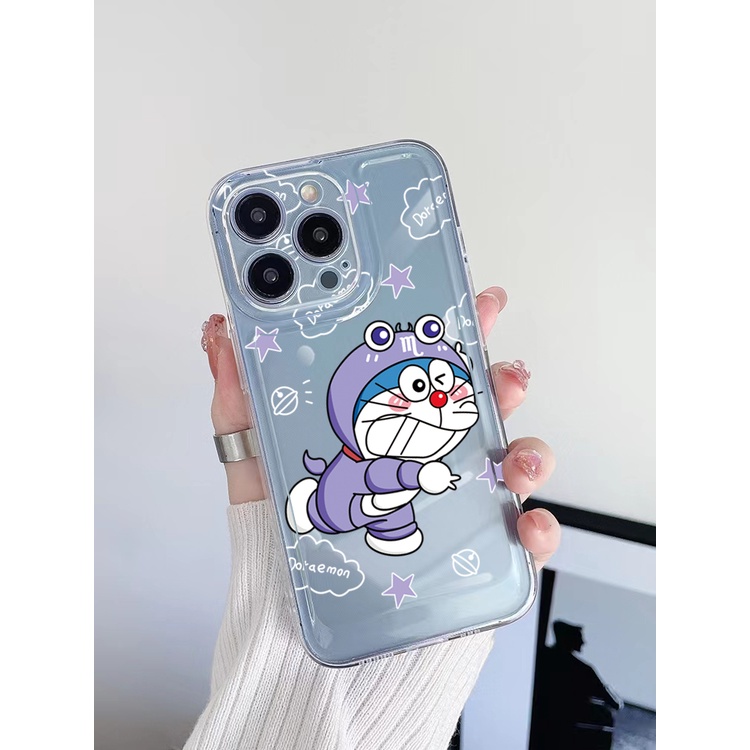 Ốp Điện Thoại TPU Gel Đệm Khí Chống Rơi Hình Doraemon Stitch Cho Samsung Galaxy S22 Plus Note 20 Ultra 10 S21 FE S20