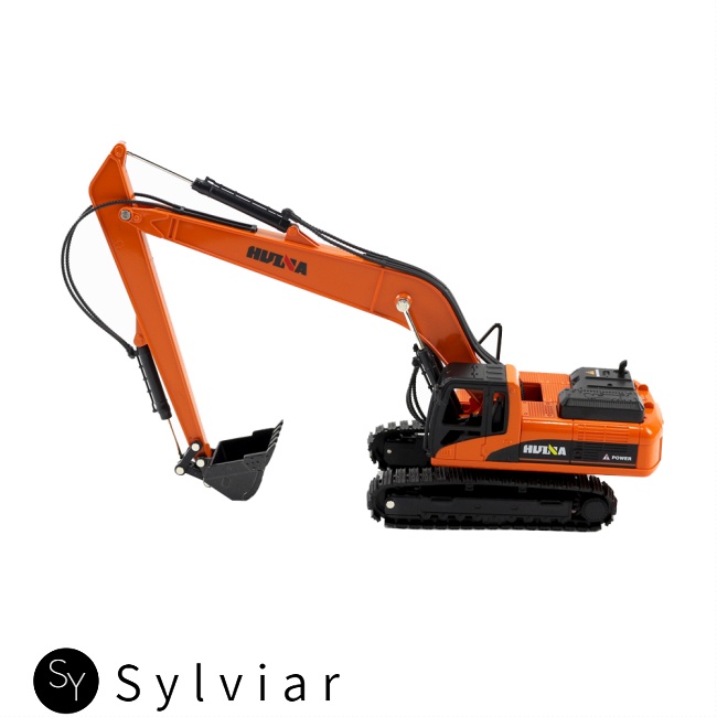 Mô hình xe cần cẩu HUINA 1522 1:50 bằng hợp kim tỉ lệ 1:50 xe đua xe đạp