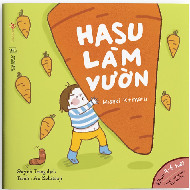 Sách - Hasu Làm Vườn - Ehon Nhật Bản Cho Bé Từ 3-6 tuổi