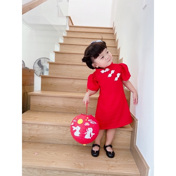 Đầm sườn xám cho bé gái 10-23kg