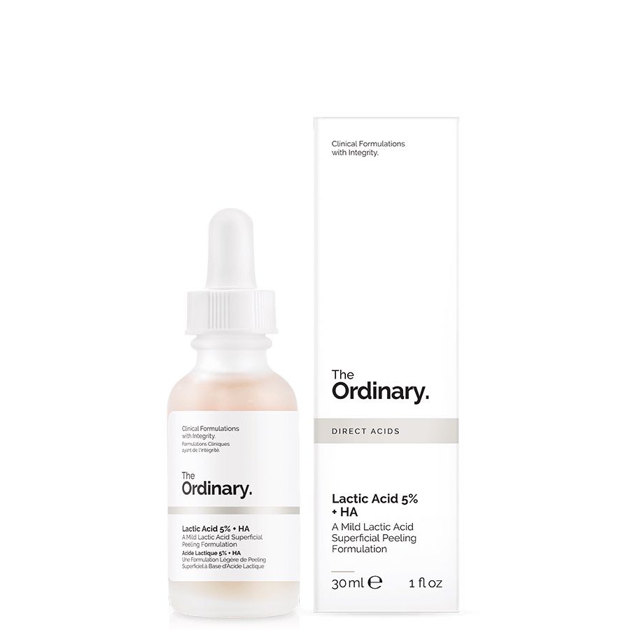 Tinh Chất tẩy da chết, giúp sáng da, đều màu , da mịn - The Ordinary Lactic Acid 10% + HA  - Lactic Acid 5% + HA