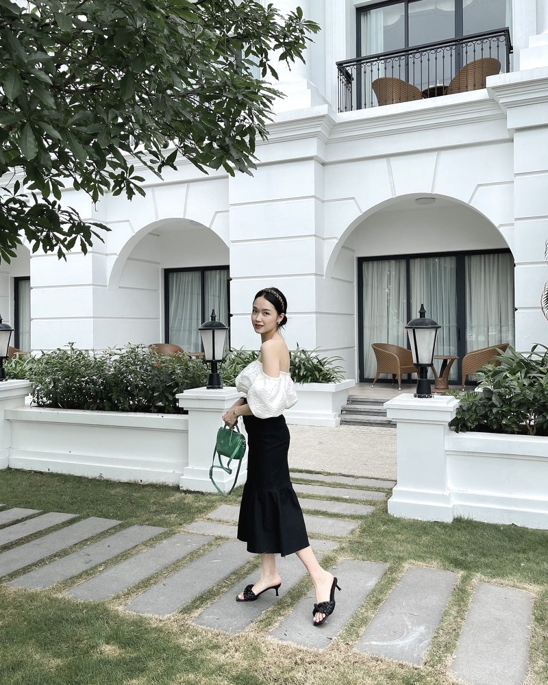 Chân váy bò HERZIGMADE dáng đuôi cá Gem skirt - Q1323