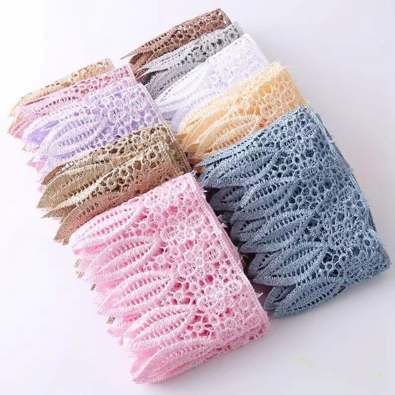 Dây Ren 9cm Không Co Giãn Trang Trí 1 Yard