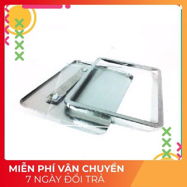 Bộ bọc biển số , ốp biển số viền inox hoa văn loại đẹp