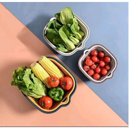 Set 3 bộ rổ kèm chậu 6 món tiện dụng