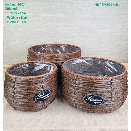 Giỏ cắm hoa, Giỏ ghép hoa lan hồ điệp