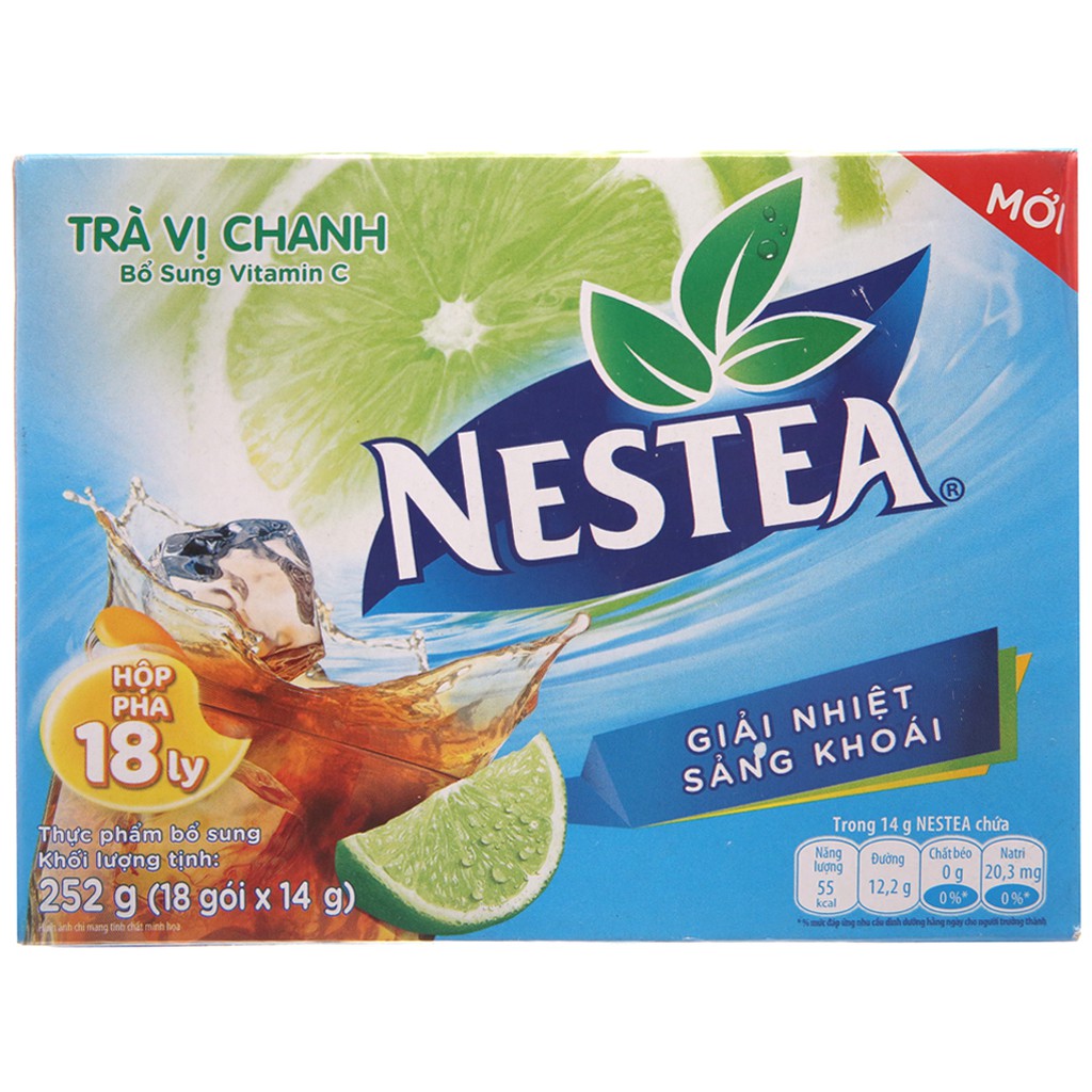 [CHÍNH HÃNG] Trà Chanh Nestea Hộp 18 Gói x 14g