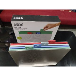 BỘ 4 THỚT JOSEPH JOSEPH INDEX LARGE GRAPHITE ( cỡ Lớn 34*24cm)