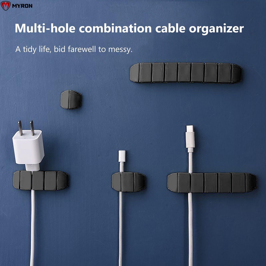 MYRONGOODS NEW USB Cable Winder Mouse Headphone Wire Desktop Tidy Organizer