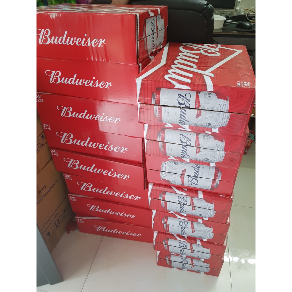 Bia Budwweiser lon 330ml mang lại hương bị mới chuẩn thương hiệu bia số 1 Hoa Kỳ