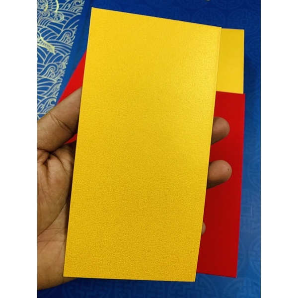 6 BAO LÌ XÌ TRƠN GIẤY MỸ THUẬT VÀNG ÁNH KIM LẤP LÁNH