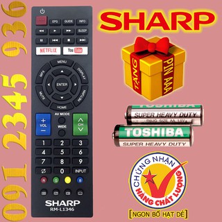 Mua Điều khiển SHARP mã số RM-L1346 cho Tivi Smart. (Mẫu số 1)