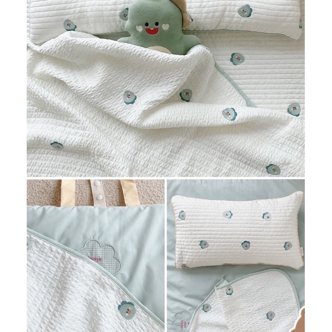 CHĂN GỢN SÓNG SỢI TRE DOTTODOT - MADE IN KOREA