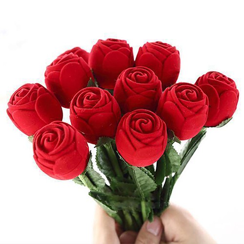 Hộp Đựng Trang Sức Hình Hoa Hồng Lãng Mạn