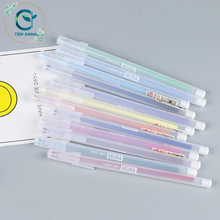 Bút gel - Mura color pen - ngòi 0.5mm nhiều màu bút học sinh sáng tạo dễ thương bút màu nước