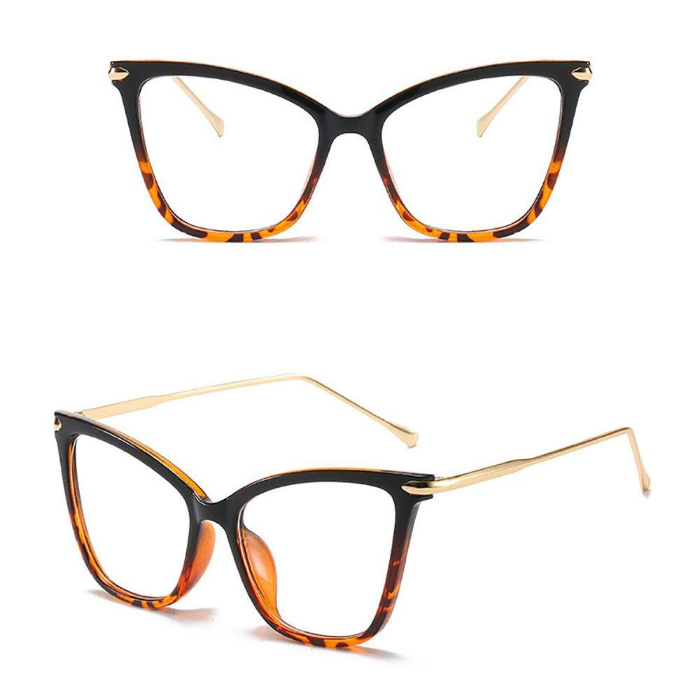 Kính Mát Gọng Mắt Mèo Trong Suốt Chống Ánh Sáng Xanh WMES15H Phong Cách Retro Dành Cho Nam Nữ