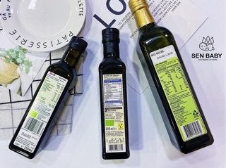 các loại dầu hạt Organic ép lạnh