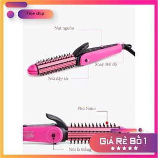 Máy Làm Tóc 3 Trong 1 NOVA (Uốn, Duỗi, Bấm) [HÀNG CHÍNH HÃNG]