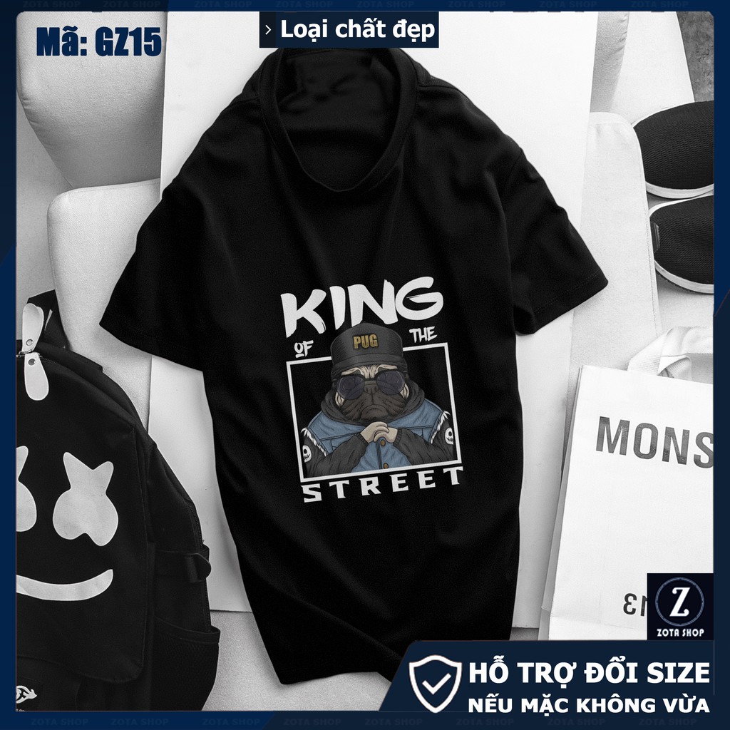 Áo thun nam đẹp, áo thun tay ngắn ZOTA GZ15 in King of the street