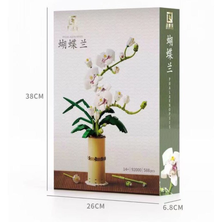 Đồ chơi lắp ráp mô hình chậu hoa Phong Lan Hồ Điệp-92000