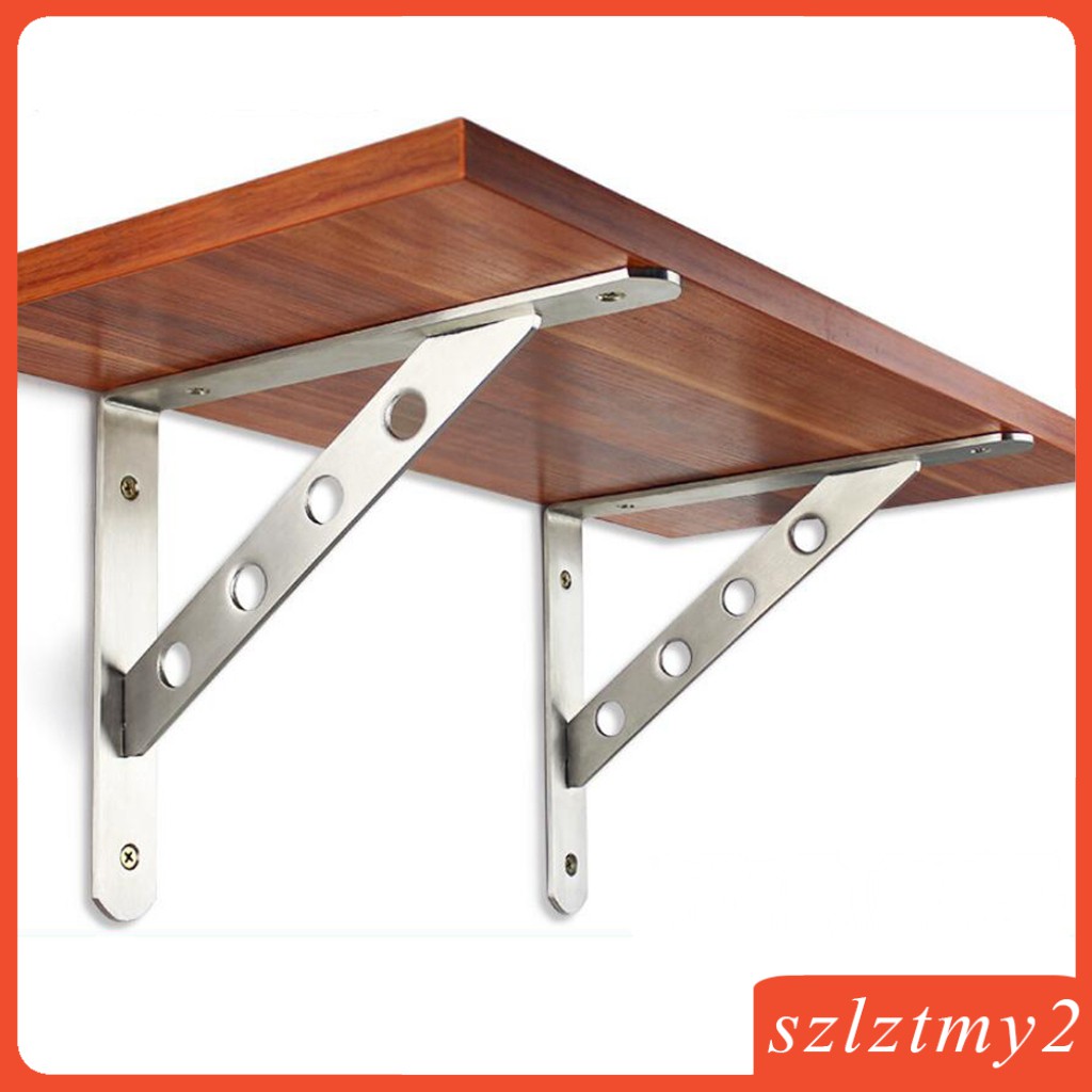 Bộ 2 Giá Đỡ Bằng Thép Không Gỉ Gắn Tường