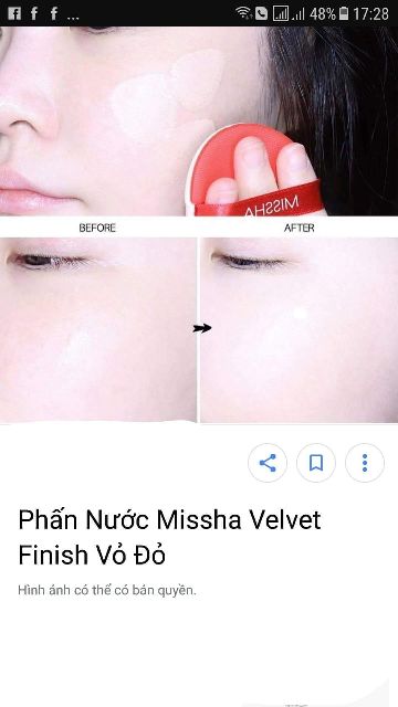 [MỚI] - Phấn nước Missha vỏ đỏ - Missha Velvet finish Cushion