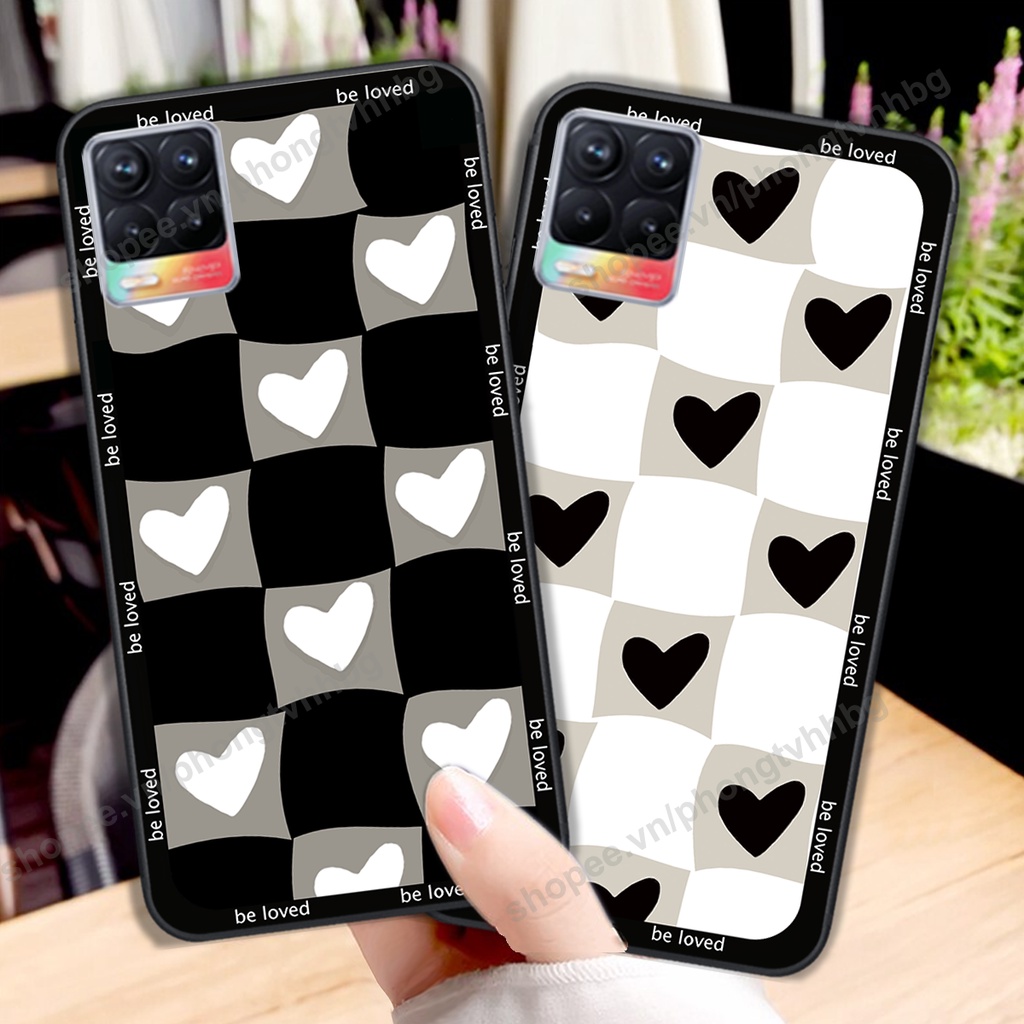 Ốp lưng Realme 8 / Realme 8 Pro  ốp họa tiết trái tim caro, chuột mikey thể thao cực đẹp cute cực bền bỉ