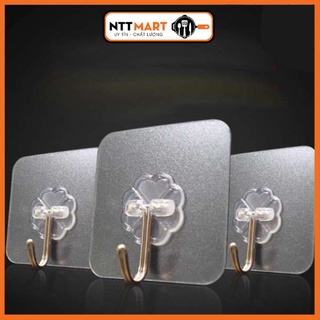 COMBO 10 Móc Dán Tường Siêu Dính Trong Suốt Chịu Lực Tốt Treo Tường Chắc Chắn 6x6 cm - MY2