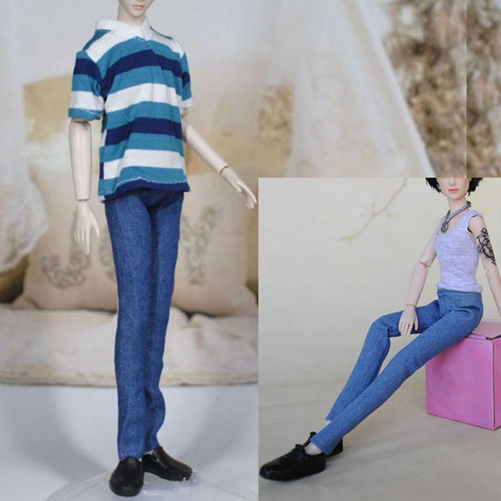 BEBETTERM Bộ Quần Jeans Và Áo Sơ Mi Thời Trang Cho Búp Bê Tỉ Lệ 1 / 6