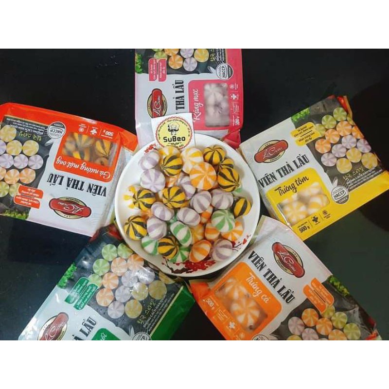 Viên thả lẩu VIỆT NAM tổng hợp và các vị gói 500gr