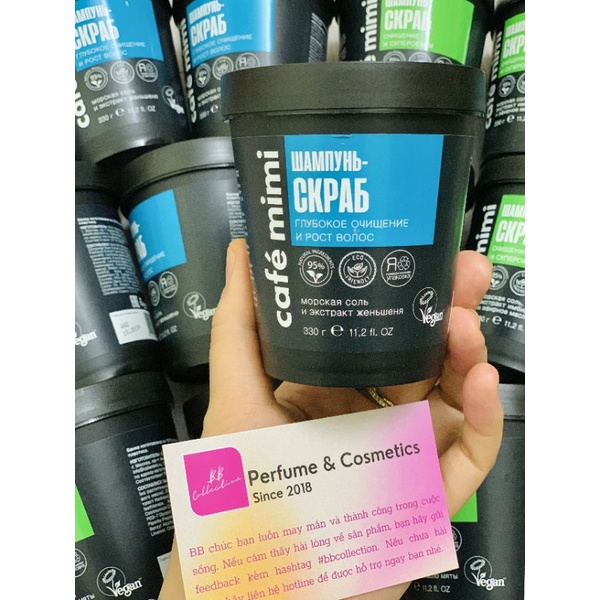 Tẩy Da Chết Da Đầu Cafe Mimi Shampoo Scrub 330g