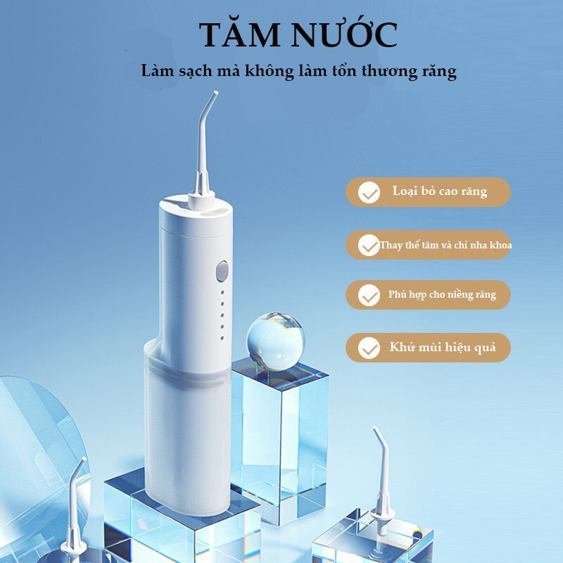 TĂM NƯỚC - MÁY TẮM NƯỚC làm sạch răng miệng, thích hợp cho người niềng răng, viêm lợi