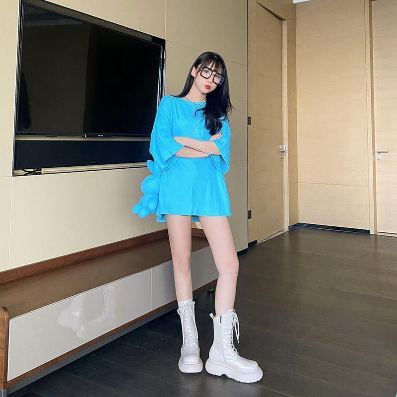 Giày bốt Martin da mềm đế dày thời trang cho nữ năm 2021 | BigBuy360 - bigbuy360.vn