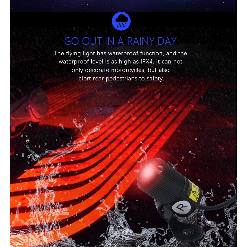 Đèn LED hình chim trang trí nội thất cho xe mô tô