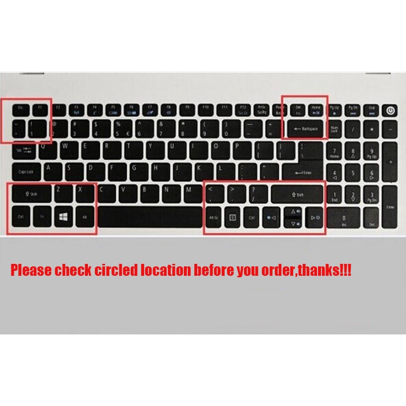 Miếng bọc bàn phím máy tính bằng silicon cho Acer Aspire 7 A715-72G A715-71g A715 72G 71G Aspire 3 A315-21/31/32/51/53 Aspire 615 Inch 5 6spire