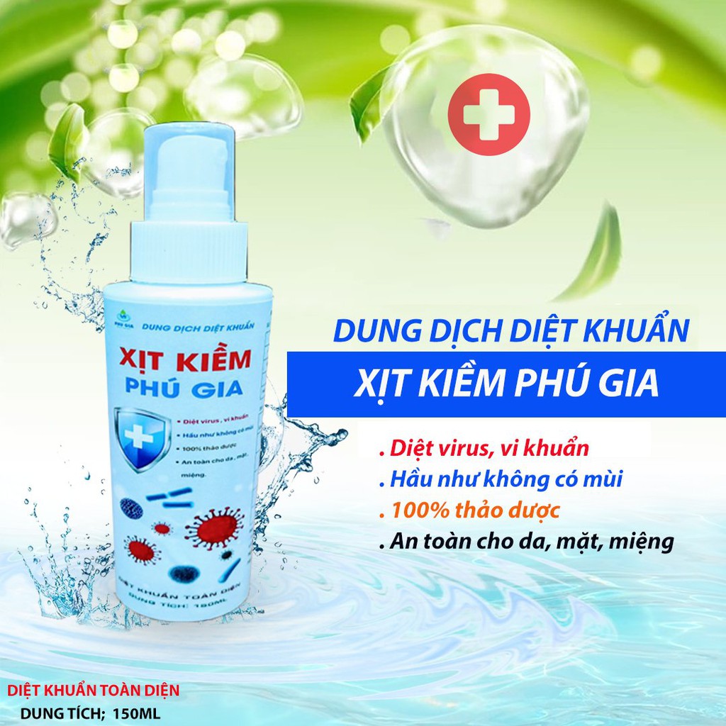 Xịt sát khuẩn, nước rửa tay , Xịt kiềm Phú Gia | BigBuy360 - bigbuy360.vn