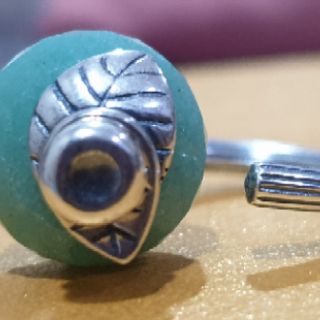 Charm bạc 925 ốp hoa lá