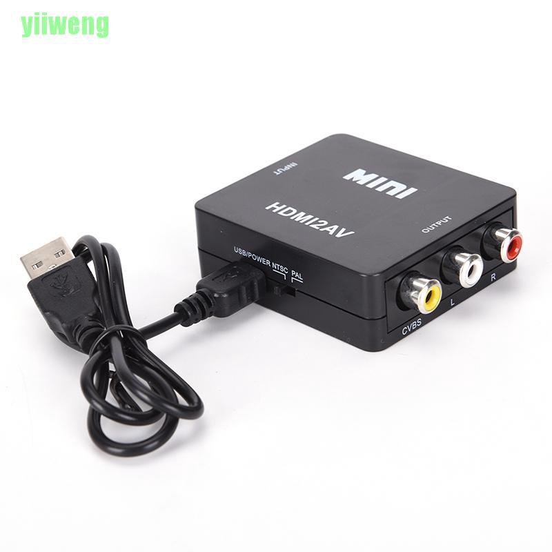 Bộ Chuyển Đổi Yw Hdmi Sang Rca Av / Cvbs Adapter Hd 1080p Mini Hdmi2av