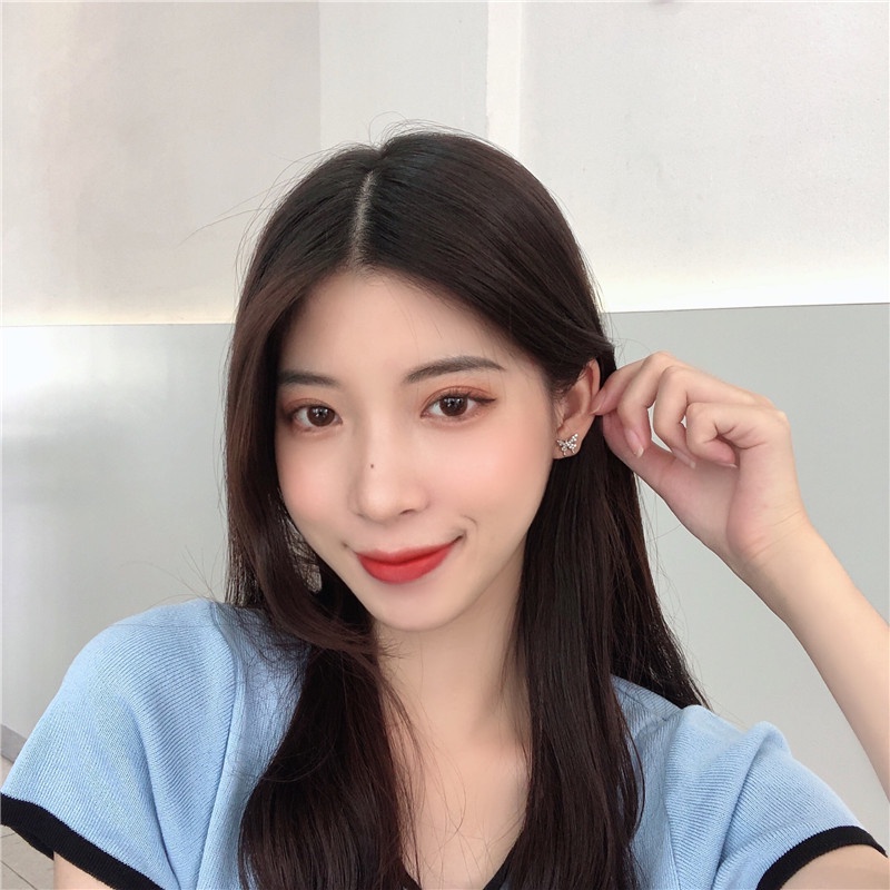 Khuyên Tai Hình Bướm Đính Đá Nhỏ Xinh Thời Trang Mùa Hè Cho Nữ